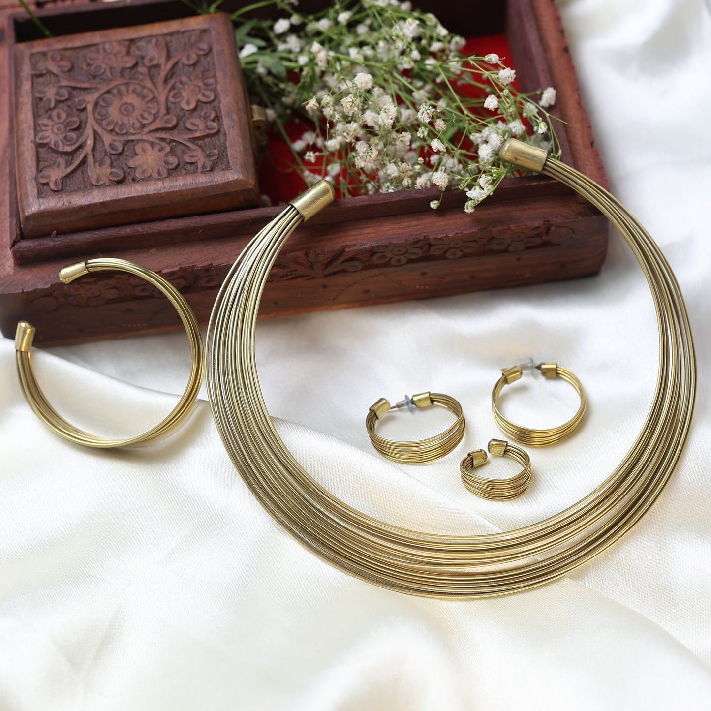 Gold Polished Cynthia Combo set