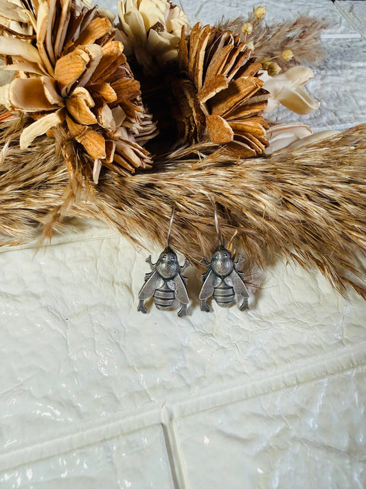 Bumble Bee Drop Earrings