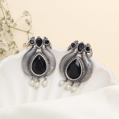 Peacock Pearl Earring