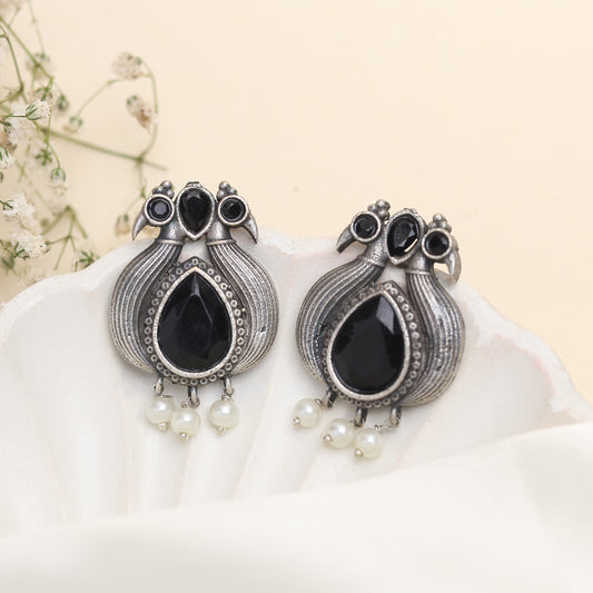 Peacock Pearl Earring