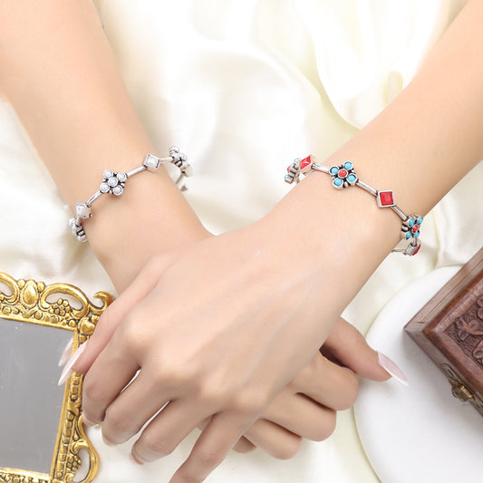 Floral & Oxy Jewel Bracelet