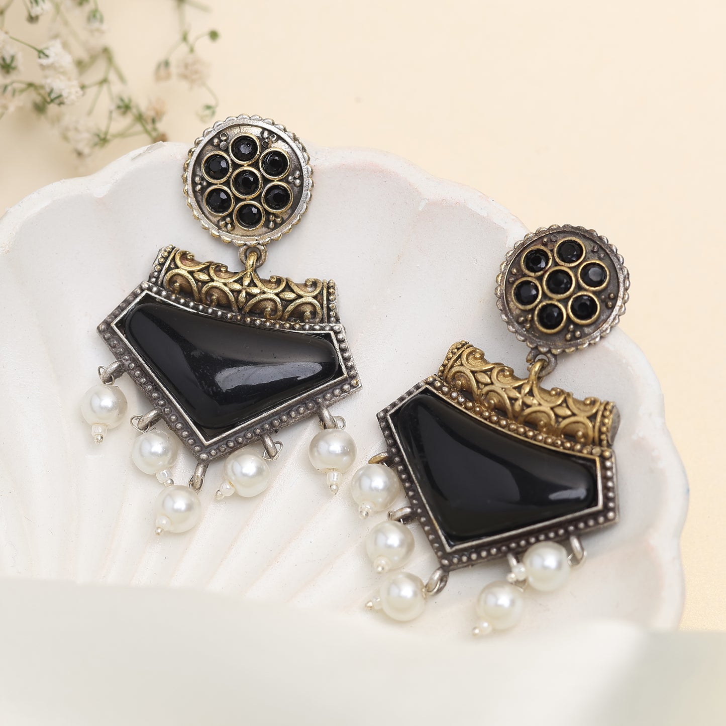 Rani Meena Stone Earring