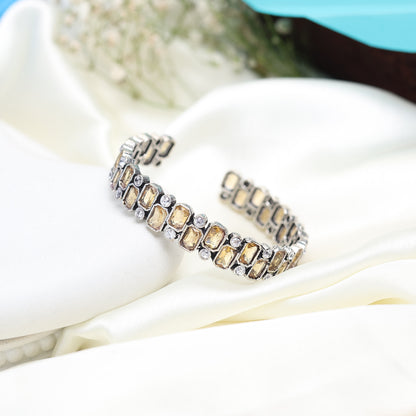 Yellow Gold Square Bracelet