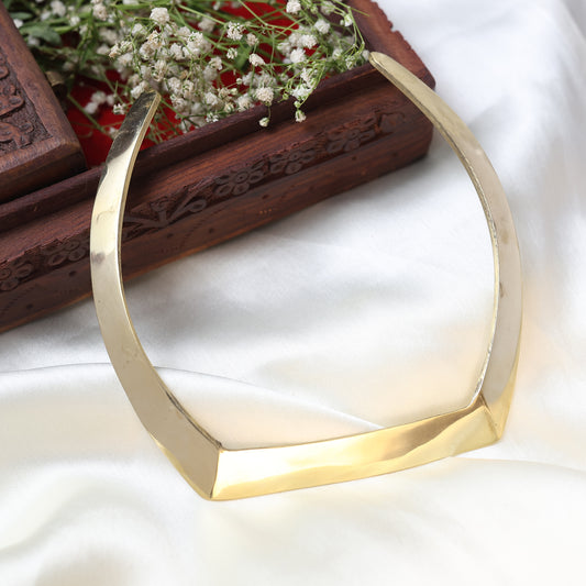 Gold Plated Geometric Choker