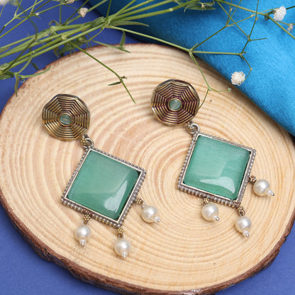 Octagon Eight Sided Earring