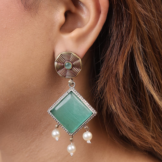 Octagon Eight Sided Earring
