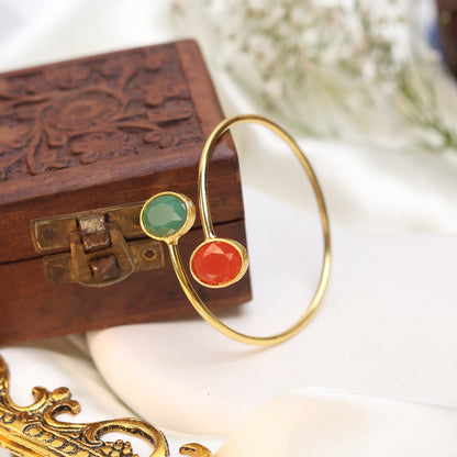 Lustrous Oval Cabochon Bracelets