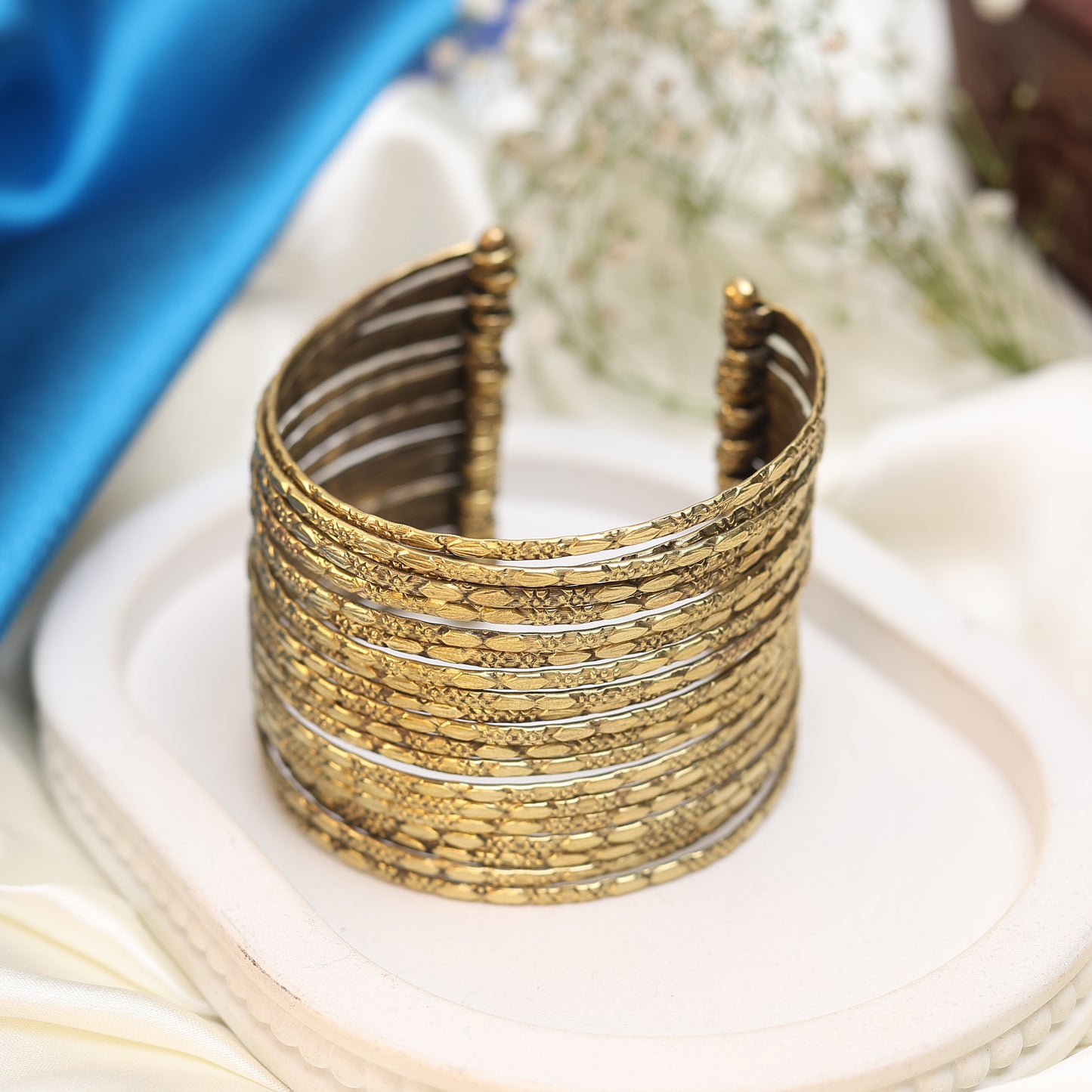 Gold Cuff Bangle