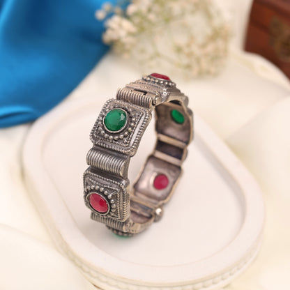 Antique Style Ruby Stone Kada