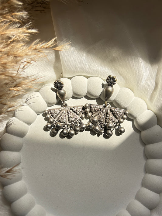 Antique silver semi circle ghungroo