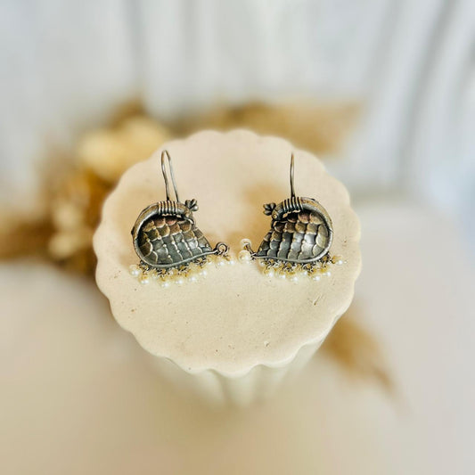 Peacock Pearl Earring