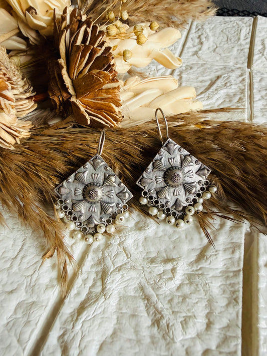 Rhombus Dangler Earrings